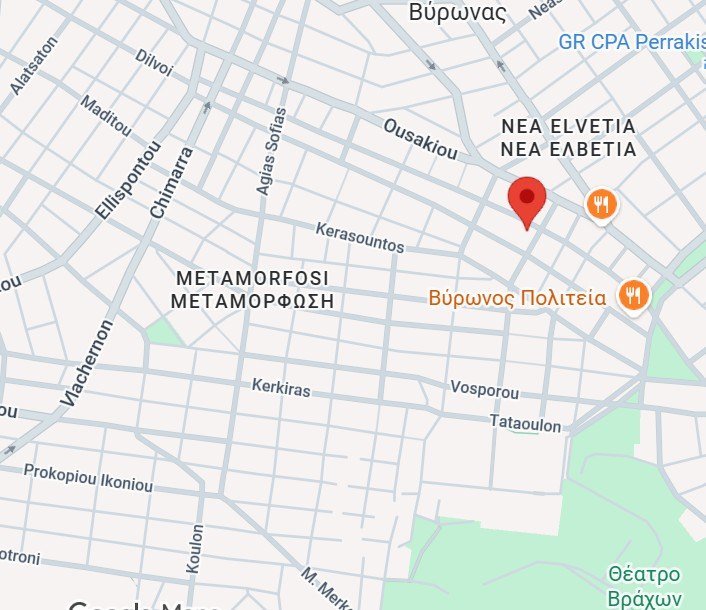 Map — Magnisias 72, Vyronas